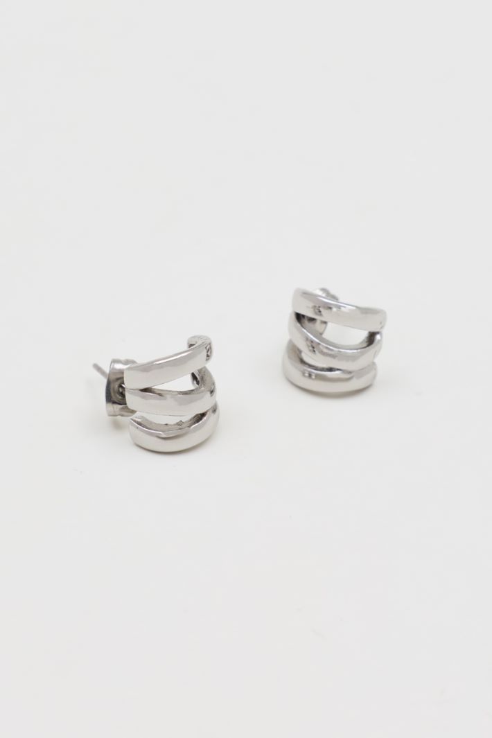 Asymmetric earrings - SILVER - Intrend - 2