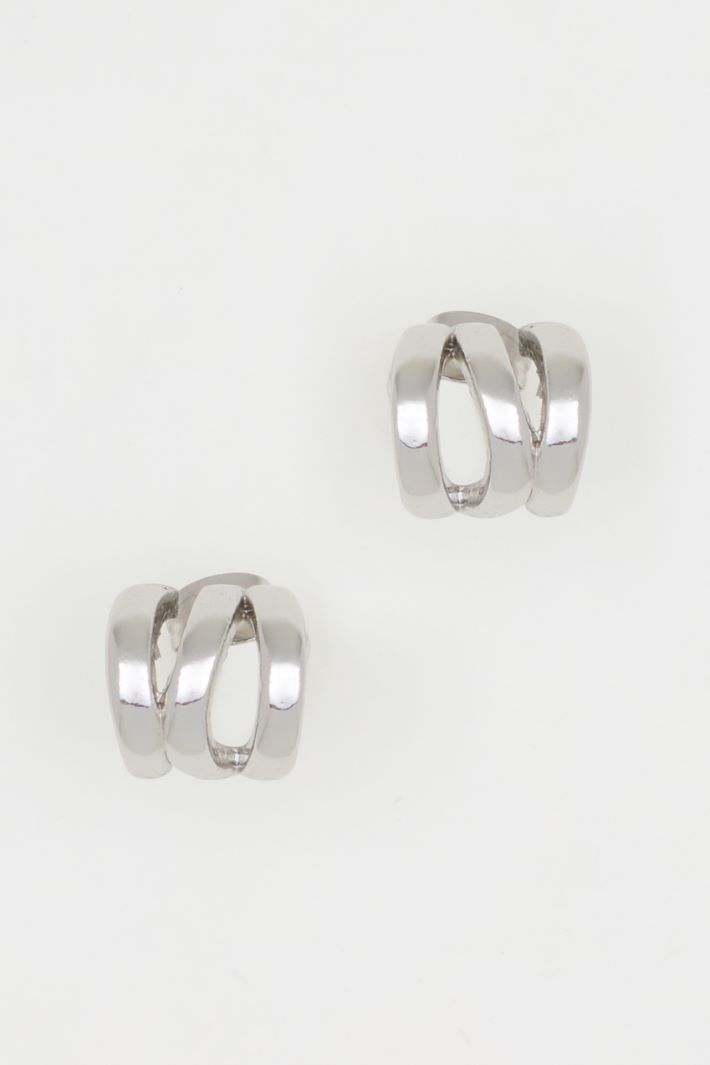Asymmetric earrings - SILVER - Intrend