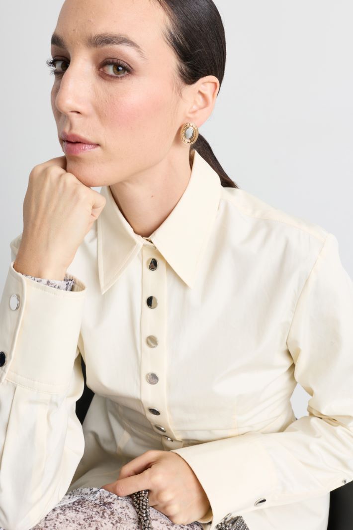 Stone-set earrings - GOLD - Intrend - 3