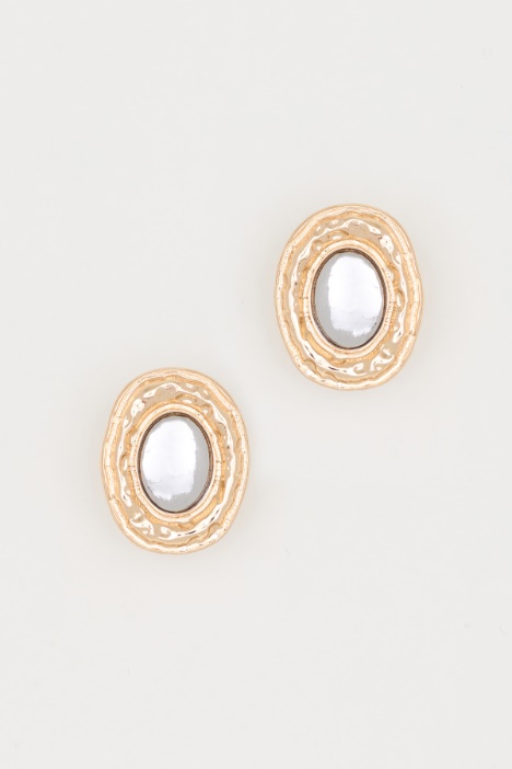 Stone-set earrings - Intrend