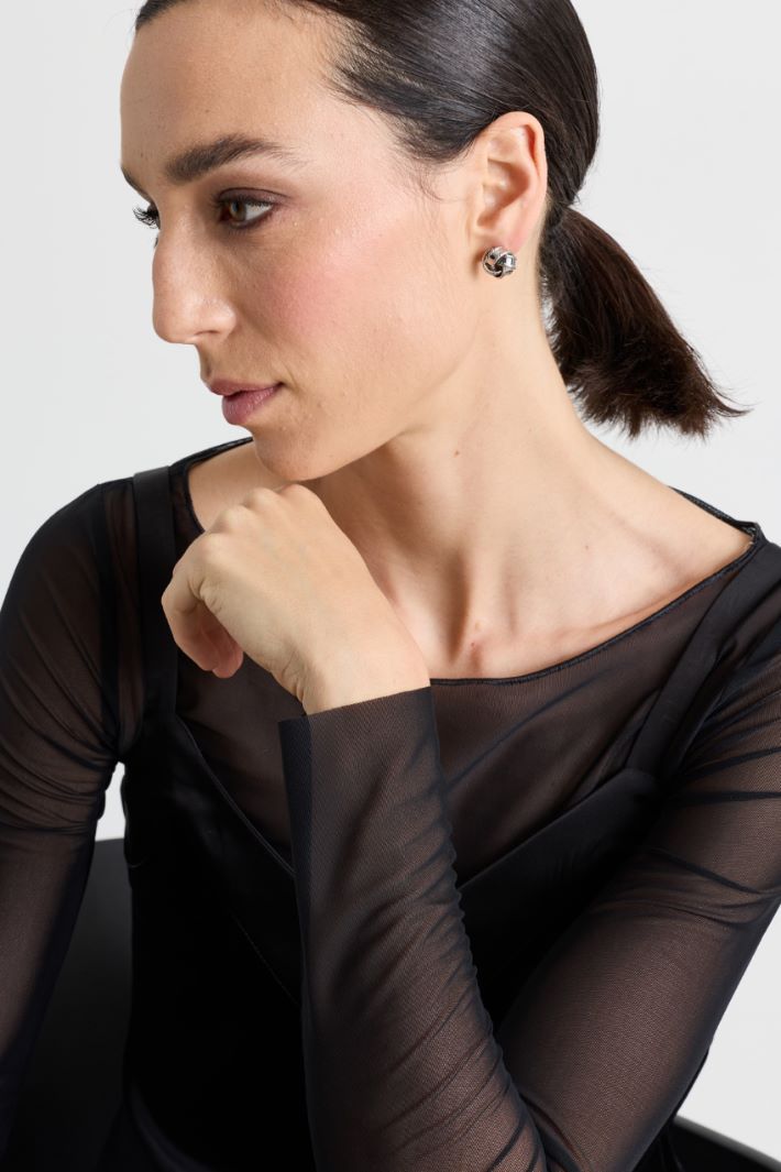 Spherical earrings - SILVER - Intrend - 3