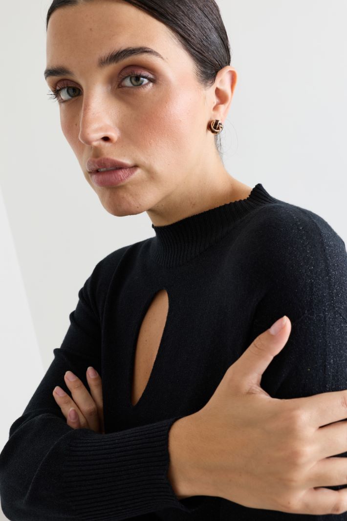 Sphere Earrings - BROWN - Intrend - 3