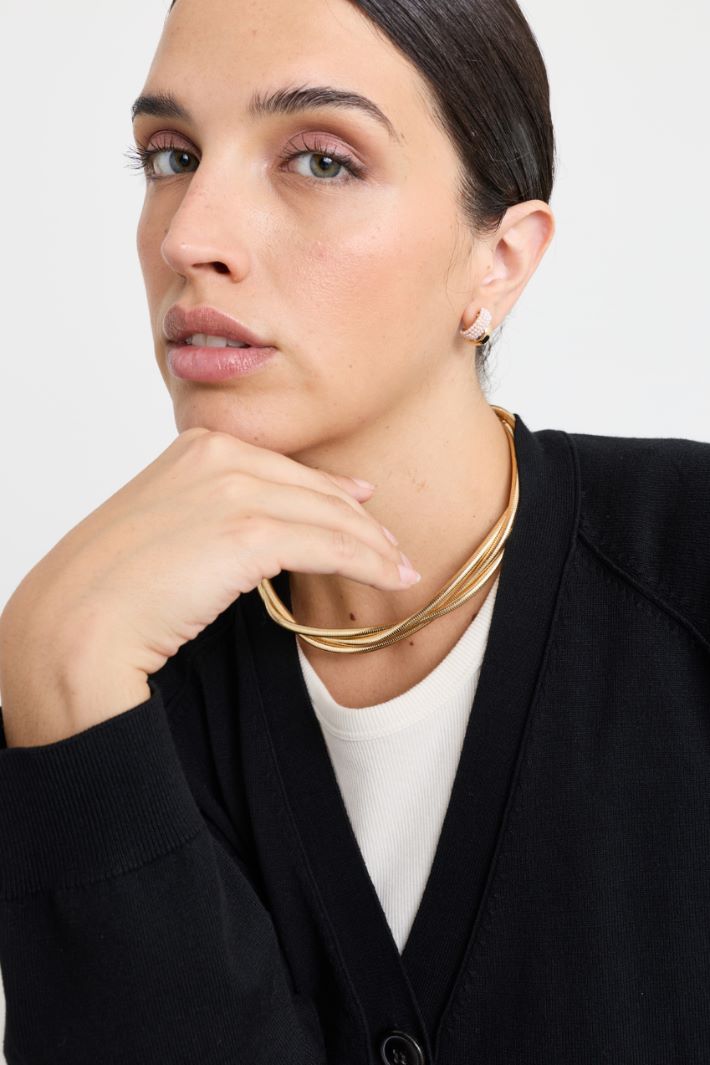 Multi-strand necklace - GOLD - Intrend - 3