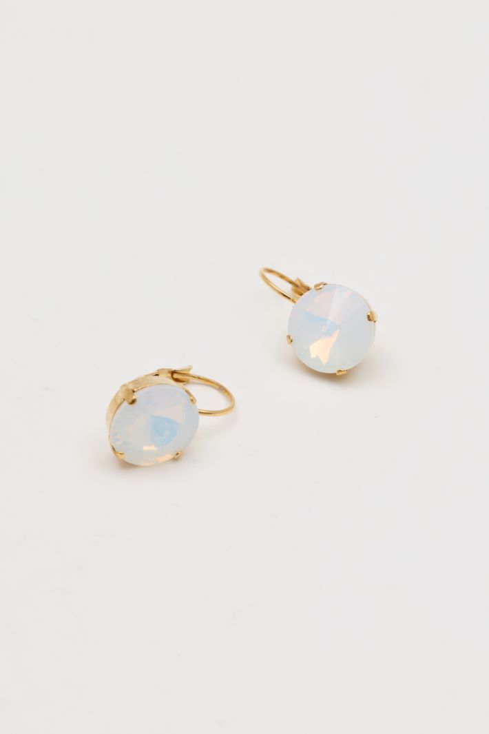 Crystal earrings - WHITE - Intrend - 2