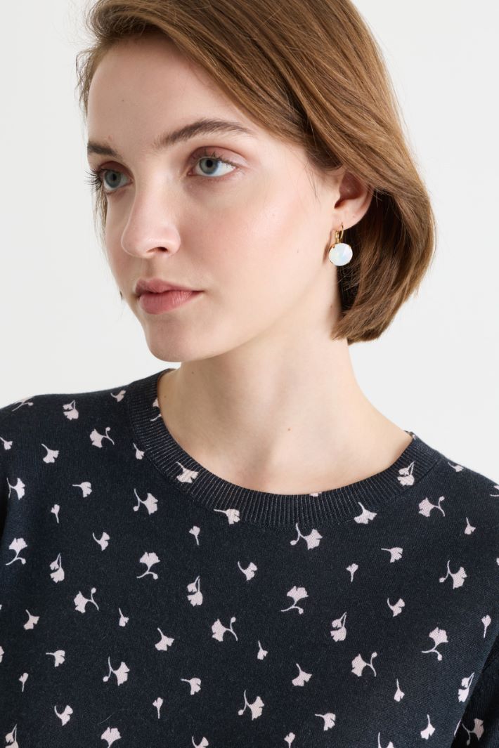 Crystal earrings - WHITE - Intrend - 3