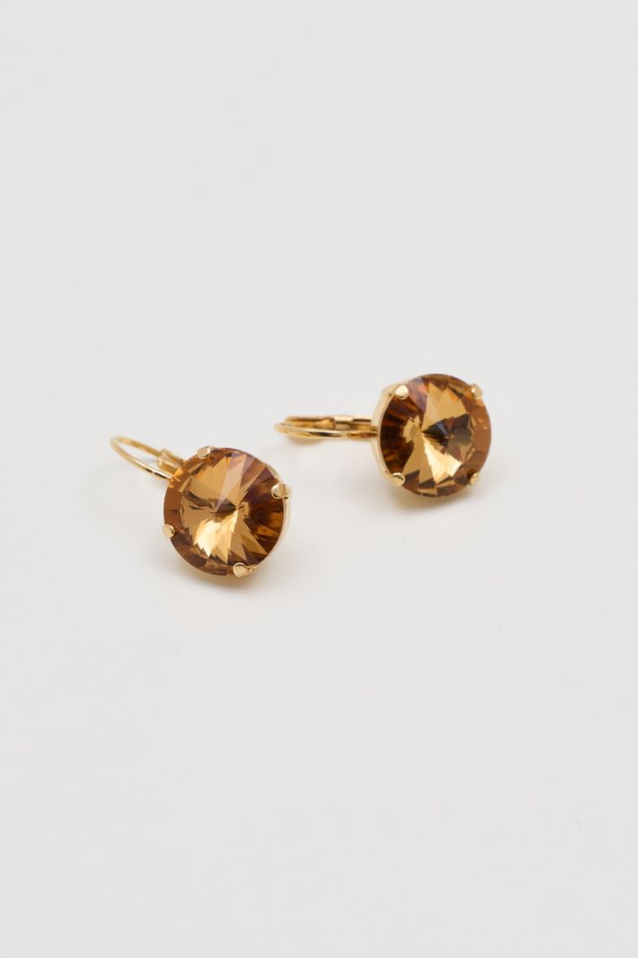 Boucles d'oreilles en cristal - ORANGE - Intrend - 2