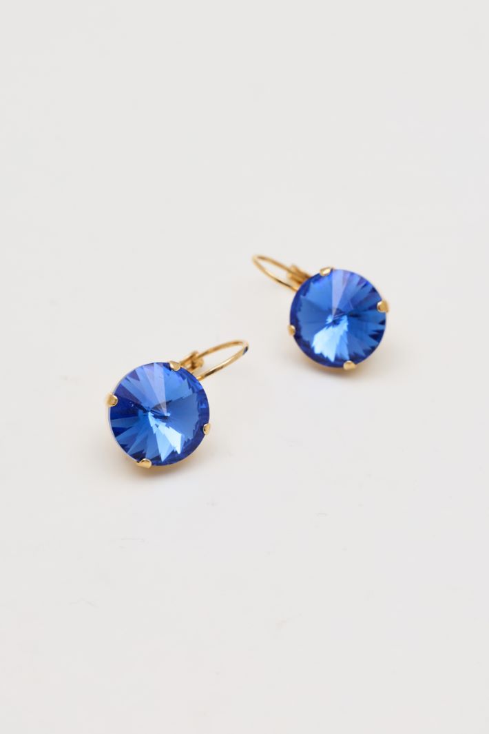 Crystal earrings - BLUE - Intrend - 2