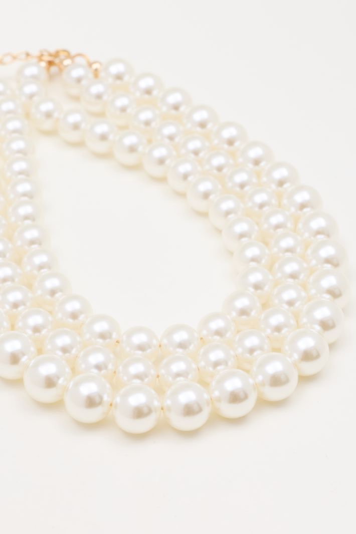 Oversized pearl choker - WHITE - Intrend - 2