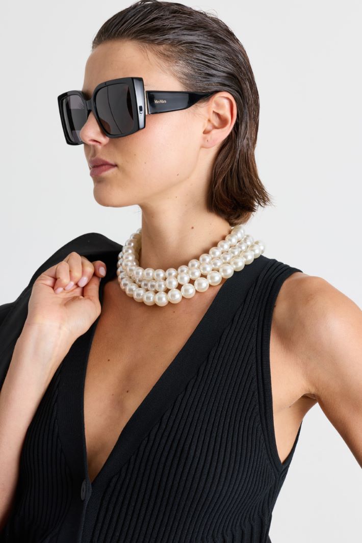 Oversized pearl choker - WHITE - Intrend - 3