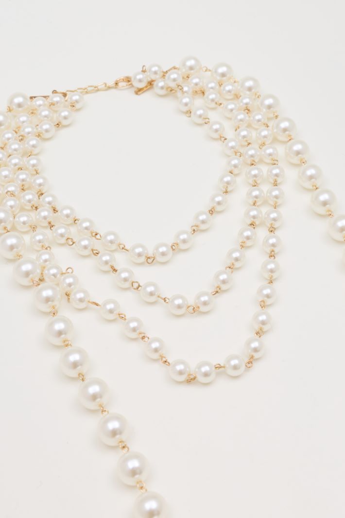 Collar de perlas - BLANCO - Intrend - 2