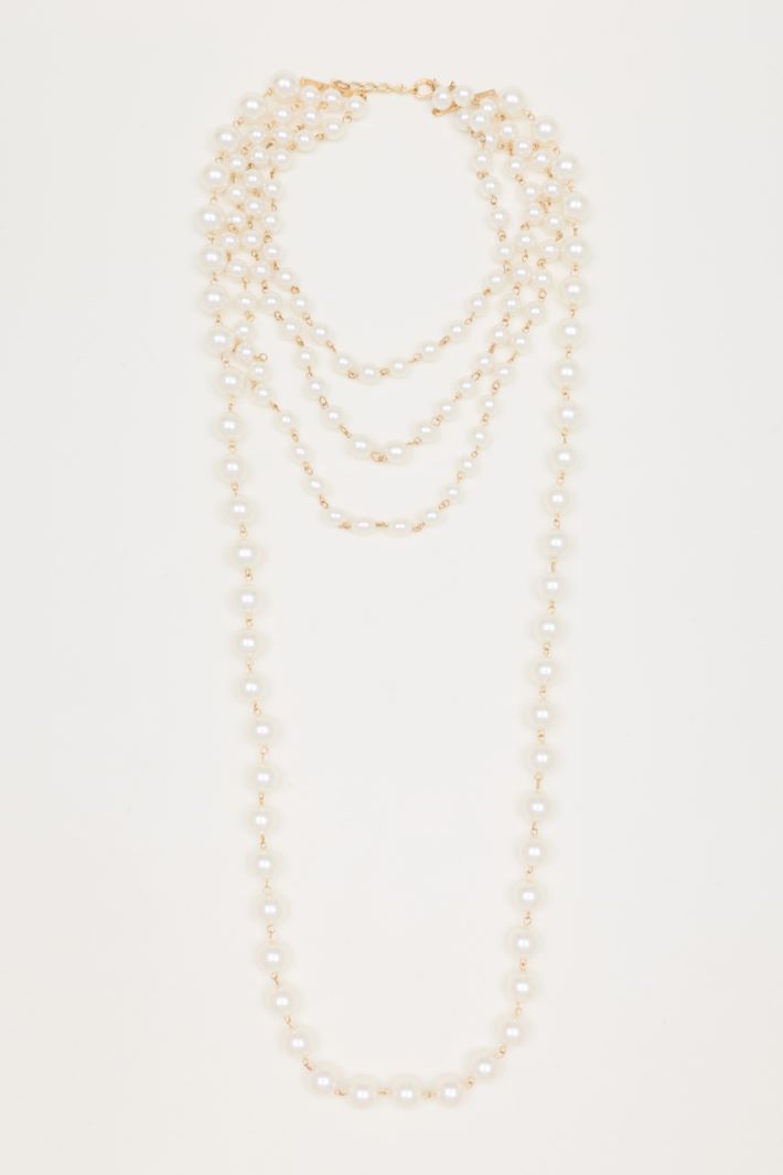 Collar de perlas - BLANCO - Intrend