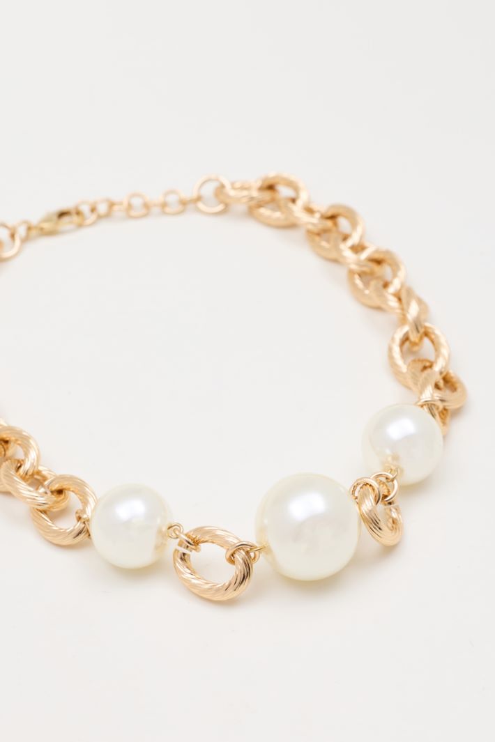 Chocker con boules - BIANCO - Intrend - 2