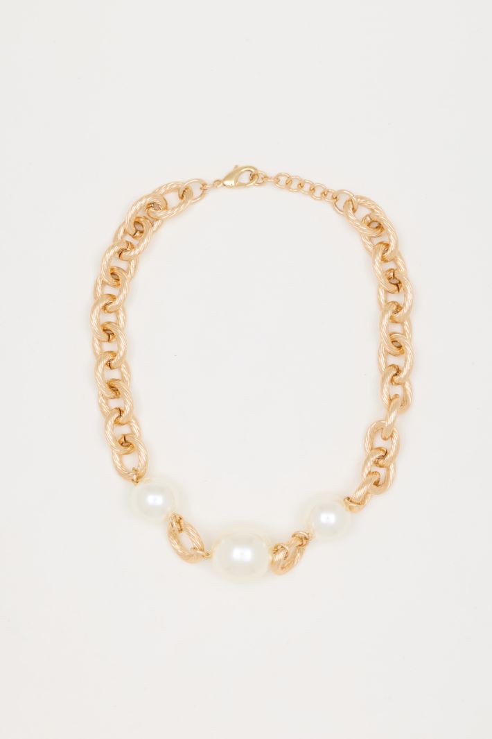 Chocker con boules - BIANCO - Intrend