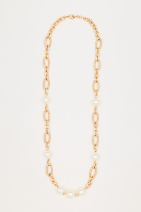 Collana lunga con maxi boules - Intrend