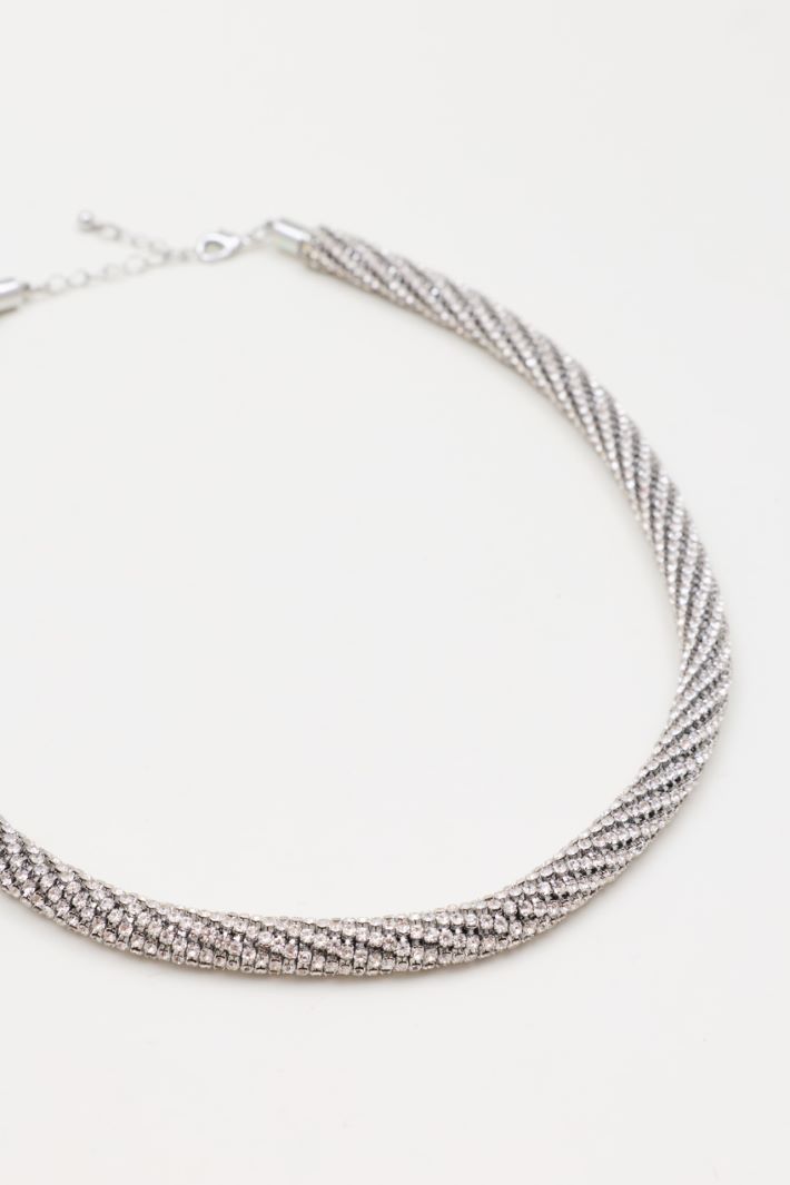Collana di strass - ARGENTO - Intrend - 2