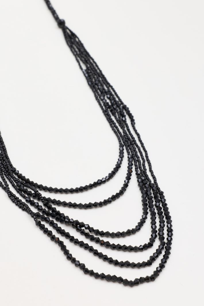 Collana multifilo - NERO - Intrend - 2