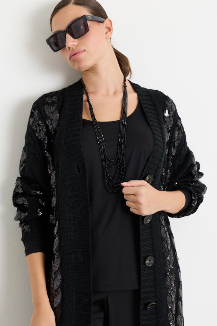 Collana multifilo - NERO - Intrend - 3