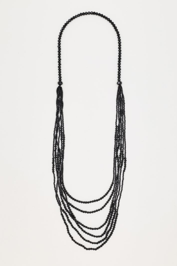 Collana multifilo - NERO - Intrend