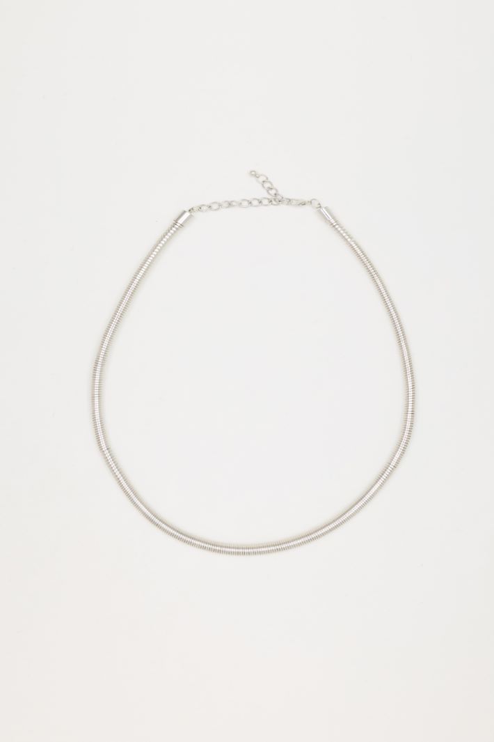 Collana tubolare - ARGENTO - Intrend