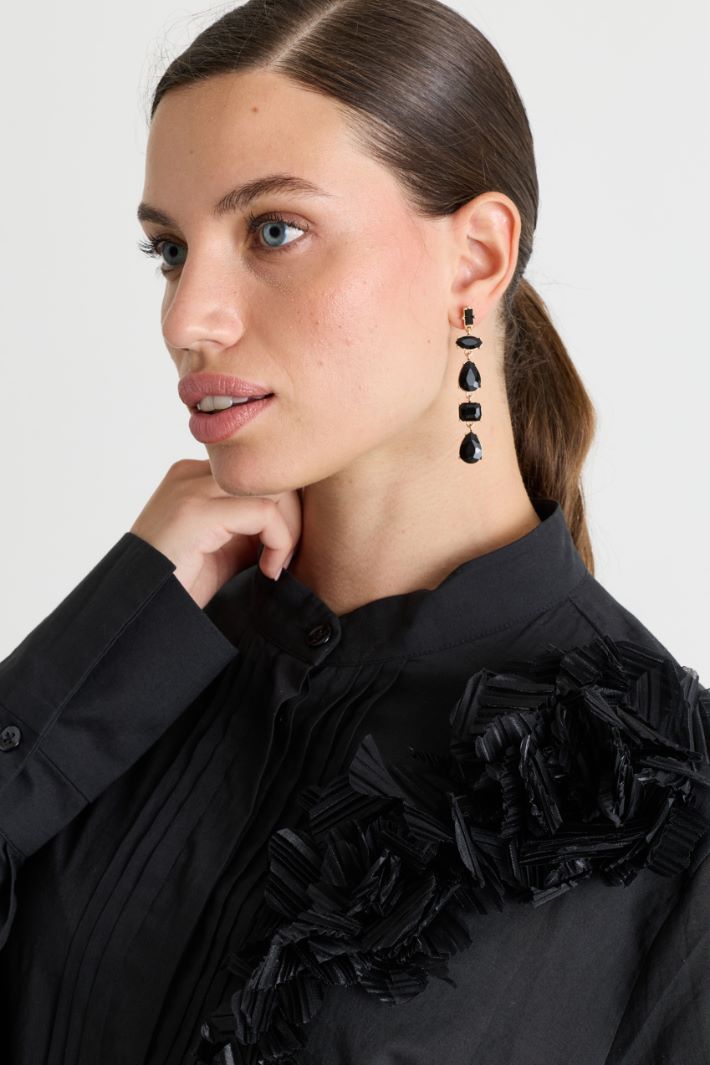 Orecchini pendenti - NERO - Intrend - 3
