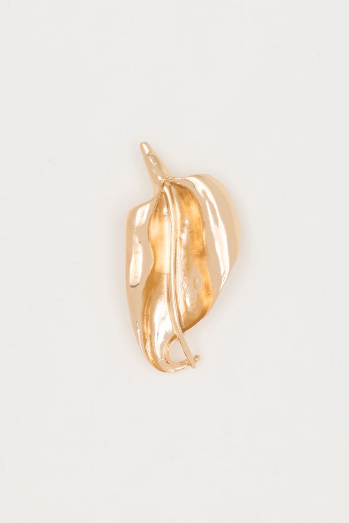 Spilla a foglia - ORO - Intrend - 2
