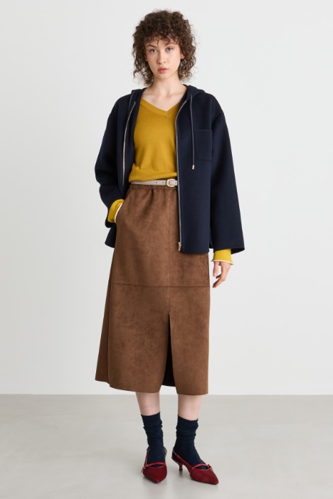 Jersey midi skirt - Intrend
