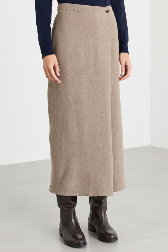 Flannel skirt - BEIGE - Intrend - 2