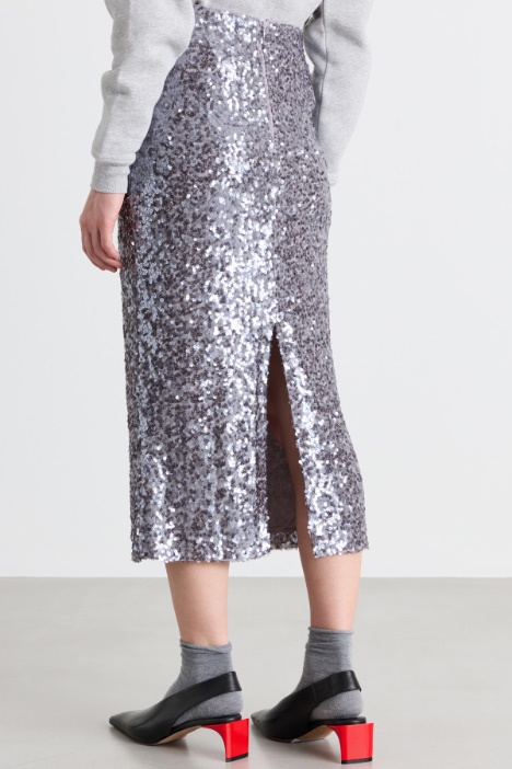 Gonna a matita in paillettes