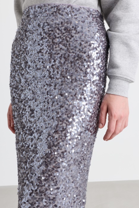 Gonna a matita in paillettes