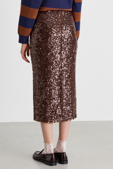 Gonna a matita in paillettes
