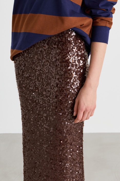 Gonna a matita in paillettes