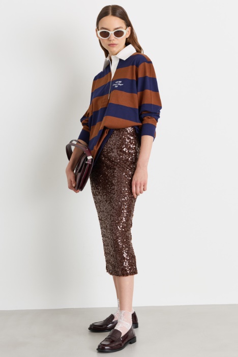 Sequin pencil skirt - Intrend