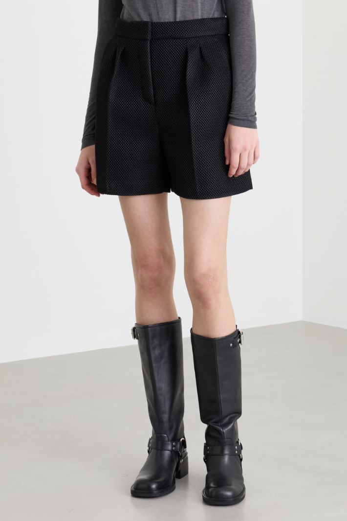 Technical Mesh Shorts - BLACK - Intrend - 2