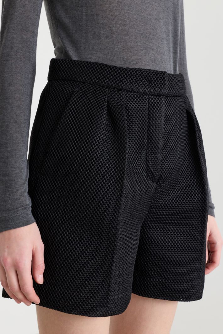 Technical Mesh Shorts - BLACK - Intrend - 3