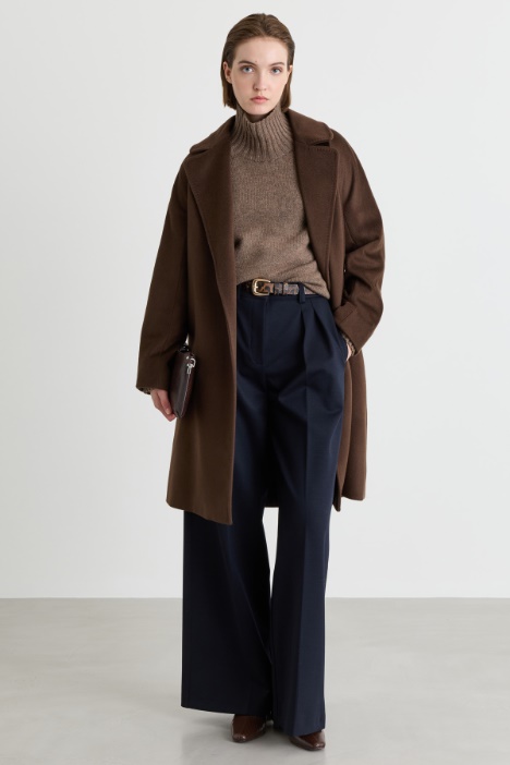 Gabardine and jersey trousers - Intrend