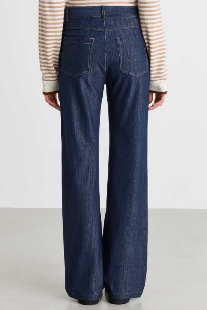 Pantalone effetto jeans - BLU - Intrend - 4