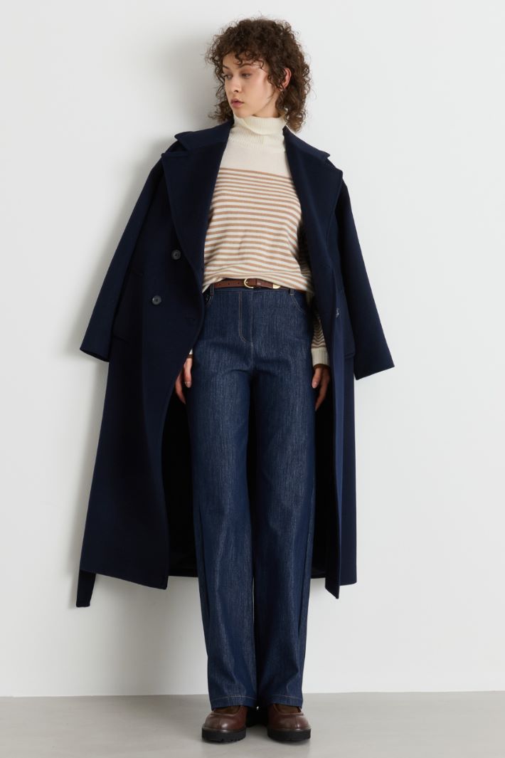 Pantalone effetto jeans - BLU - Intrend
