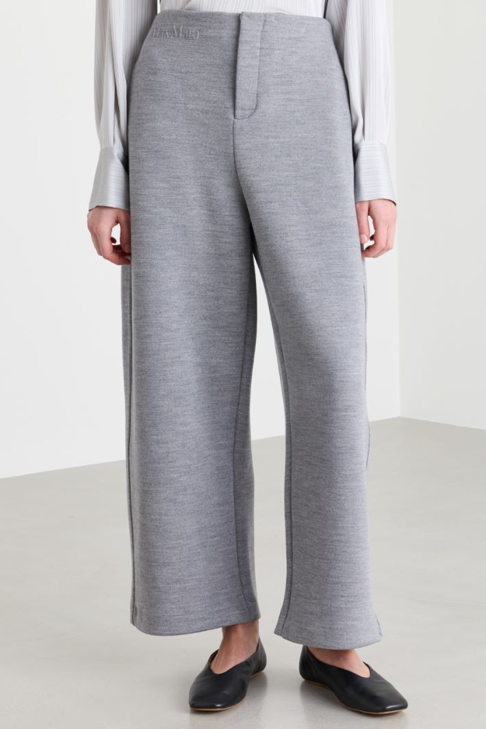 Double-cloth cocoon trousers - GREY - Intrend - 2