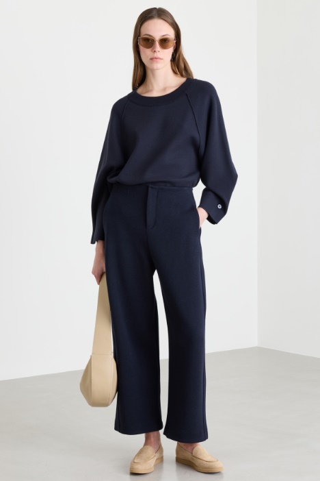 Double-cloth cocoon trousers - Intrend