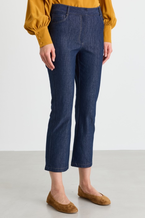 Jeans crop aderente