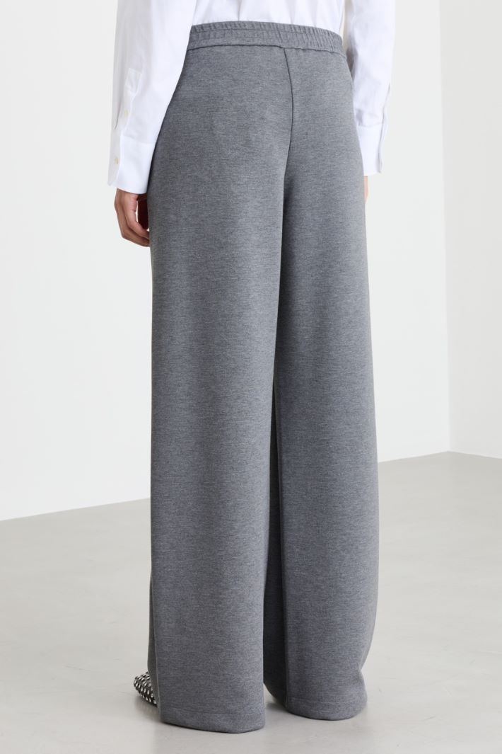 Relaxed-fit fleece joggers - GREY - Intrend - 4