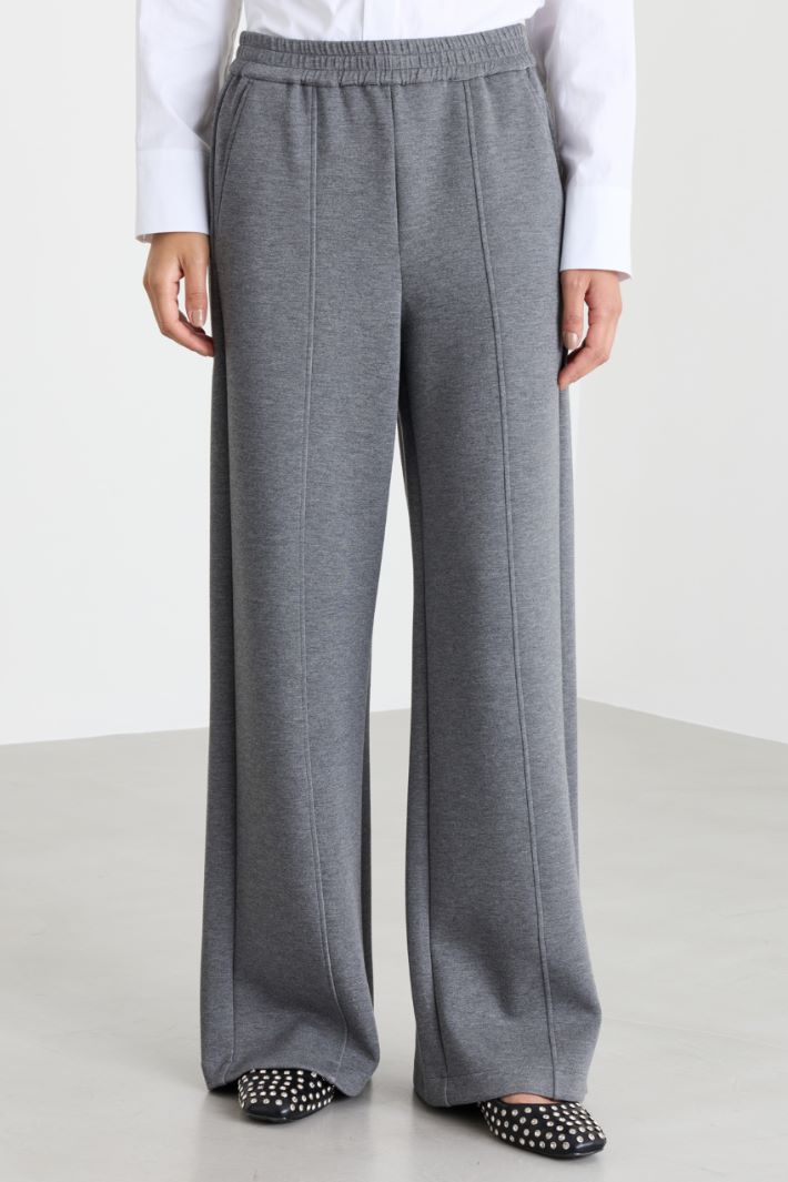 Relaxed-fit fleece joggers - GREY - Intrend - 2