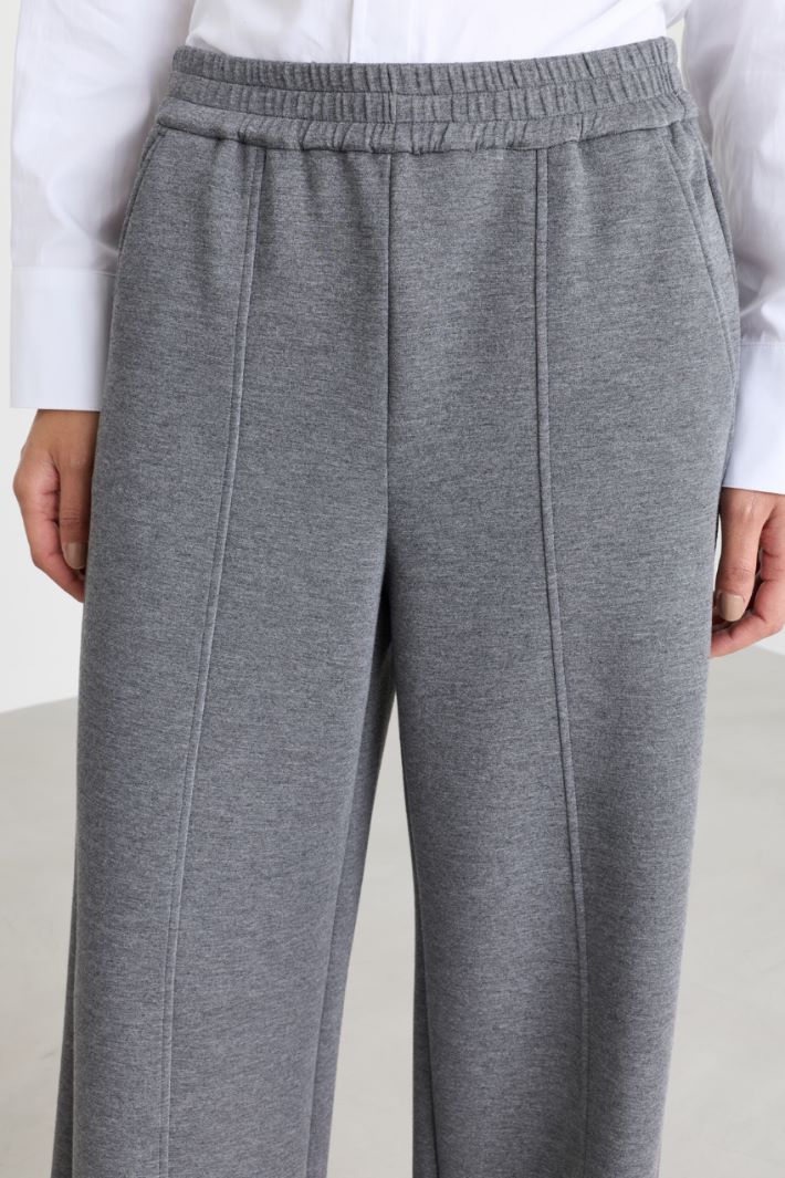 Relaxed-fit fleece joggers - GREY - Intrend - 3