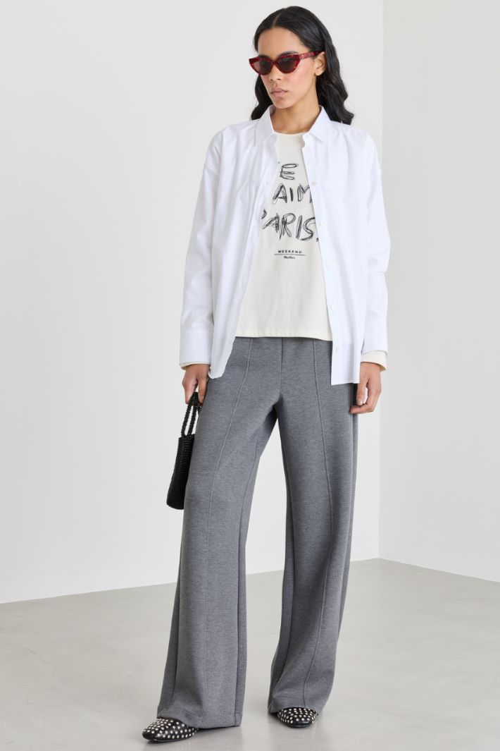 Relaxed-fit fleece joggers - GREY - Intrend