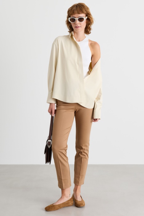 Slim-fit jersey trousers - Intrend