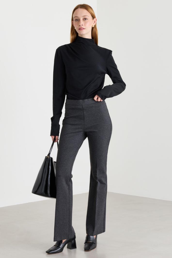 Jersey trousers - GREY - Intrend