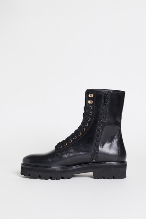 Botas militares de piel