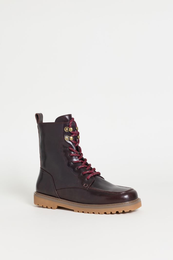 Stivaletto in pelle - MARRONE - Intrend - 2