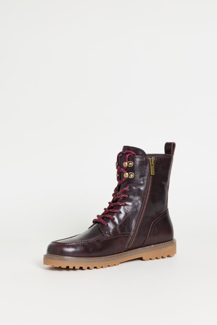 Stivaletto in pelle - MARRONE - Intrend - 3