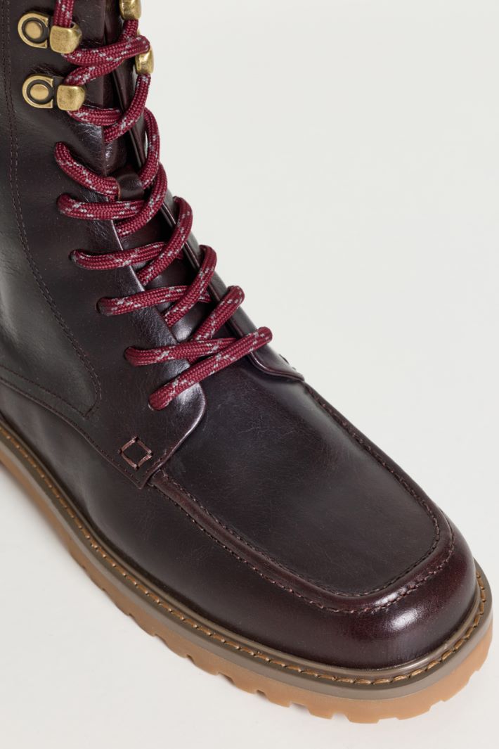 Stivaletto in pelle - MARRONE - Intrend - 4